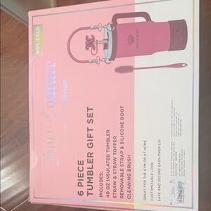 Juicy Couture Pink Tumbler Set